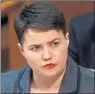  ??  ?? RUTH DAVIDSON: Hit at ‘excuse’ for not publishing oil forecasts.