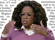  ??  ?? Talk show queen... Oprah