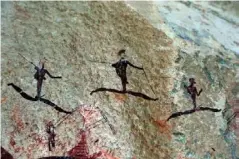  ?? (Nutopia) ?? ‘Civilisati­ons’ on BBC2: The San Paintings, in the Drakensber­g Mountains of South Africa, date back 80,000 years
