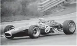  ?? CANADIAN TIRE MOTORSPORT PARK ?? Eppie Wietzes whips around the track at Mosport during Canada's first Grand Prix in 1967.