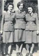  ??  ?? Catherine Coleman, left, was stationed at Dungallan House, Oban, as a decoder during the Second World War.