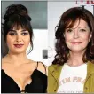  ?? PHOTOS BY EVAN AGOSTINI/INVISION/AP ?? Melissa Barrera attends the world premiere of “Scream VI” in New York on March 6, 2023, left, and Susan Sarandon attends a special screening of “Maybe I Do” in New York on Jan. 17.