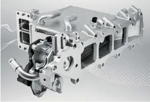  ??  ?? The air intake module enables further engine downsising leading to CO2 emissions reduction