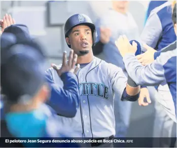  ?? /EFE ?? El pelotero Jean Segura denuncia abuso policia en Boca Chica.