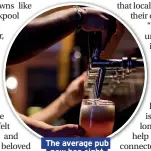  ??  ?? The average pub now has eight employees