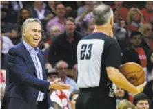  ?? Brett Coomer / Houston Chronicle ?? By building an offense around three-point shooting, head coach Mike D’Antoni has the Rockets rolling.