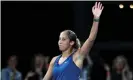  ?? Photograph: Sarah Reed/Getty Images ?? Madison Keys waves to the crowd after seeing off Coco Gauff in Adelaide last month.