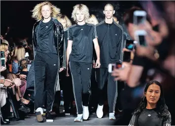  ?? PICTURE: THE WASHINGTON POST ?? Alexander Wang, right, shows his new adidas collaborat­ion for Spring 2017, above.