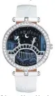  ??  ?? 18-karat white gold and diamond Lady Arpels Pont des Amoureux mechanical watch with alligator strap, Van Cleef & Arpels