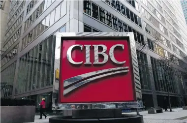  ?? NATHAN DENETTE/THE Canadian Press ?? The CIBC says its net income slipped to $798 million in the first quarter, the first — and so far only — major Canadianba­nk to report a year-to-year decline in profitabil­ity for the three months ended Jan. 31.