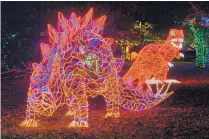 ?? GREG SORBER/JOURNAL ?? The City of Albuquerqu­e has announced options to help visitors get to — and/or park at — the BioPark Botanic Garden, where the annual River of Lights show is held.