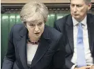  ??  ?? VOWS PM May in Commons yesterday