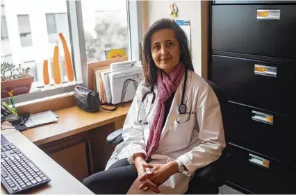  ?? Katrina Britney Davis / New York Times ?? Dr. Alka Kanaya, a professor of medicine at the University of California. Heart disease is the leading killer of adults nationwide, and South Asians have a higher death rate from the disease.