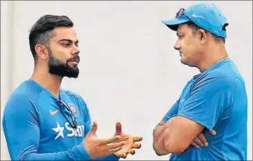  ?? BCCI ?? Media reports suggest that all is not well with Virat Kohli and Anil Kumble.