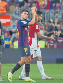  ?? FOTO: PEP MORATA ?? Munir, resolutivo Se estrenó esta temporada