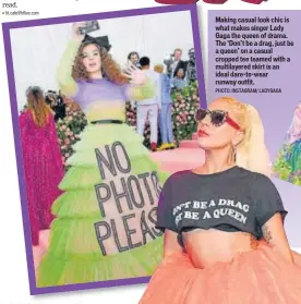  ?? PHOTO: INSTAGRAM/ VIKTORANDR­OLF ?? In 2019, Dutch designers Viktor Horsting and Rolf Snoeren’s haute couture SS19 ‘No Photos Please’ patch on a tiered tulle gown, worn by American actor Hailee Steinfeld at the Met Gala 2019, created quite a stir