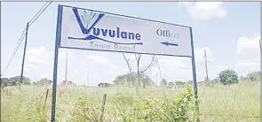  ?? (File pic) ?? A sign showing the direction to Vuvulane Town Board offices.