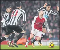  ??  ?? FIT AND FIRING: Wilshere has proved himself