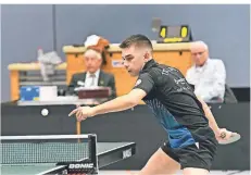  ?? FOTO: JÖRG KNAPPE ?? Denis Bekir konnte für den TTC Waldniel in der zweiten Einzelrund­e einen Sieg gegen den TTC Champions Düsseldorf verbuchen.