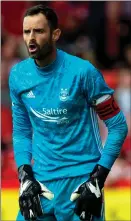  ??  ?? Joe Lewis says the Pittodrie crowds inspire him and his team-mates