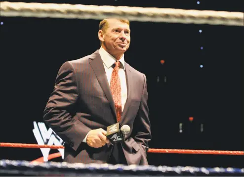  ?? Jessica Hill / Associated Press ?? WWE CEO and Chairman Vince McMahon is leading the return of the XFL football league.
