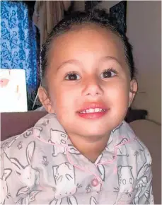  ??  ?? Amirah Najim-Phillips, 2, was one of seven people injured in the collision, which killed a baby travelling in the other vehicle.