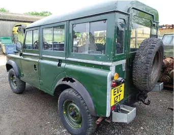  ??  ?? Philip has been busy repairing the wheelarch extensions on this four-door 100in prototype