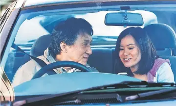  ??  ?? Jackie with actress Katie Leung in ‘The Foreigner’.