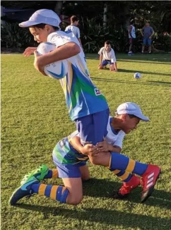  ??  ?? The Gold Coast Academy of Sport’s rugby program is going from strength to strength.