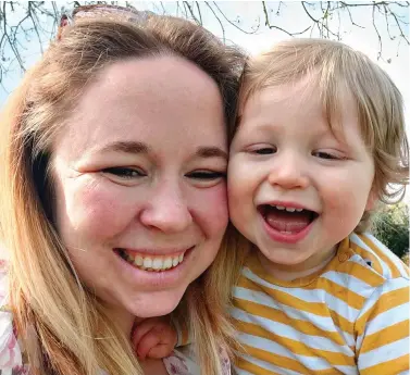  ?? ?? FRUSTRATED: Charlotte Bordewey, with son William, endured a two-year wait for treatment