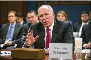  ?? AL DRAGO / NEW YORK TIMES ?? John Brennan, the former director of the CIA, said President Donald Trump soon will be consigned to the dustbin of history.