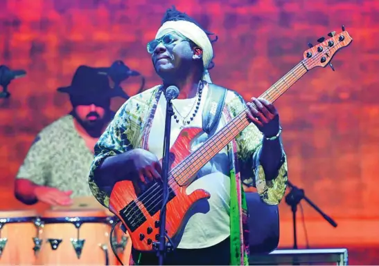  ?? EFE ?? Una imagen reciente de Richard Bona, una de las estrellas del festival