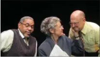  ?? PHOTO PROVIDED ?? From left, Paul Carter, Lora Lee Ecobelli and and Tony Pallone in a scene from “Driving Miss Daisy.”