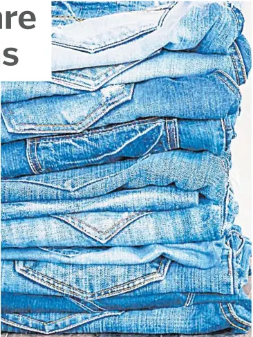  ?? Picture: BIZJOURNAL­S.COM ?? Faded jeans reflect your personal style but a good fade comes from living in your jeans, not from over washing.