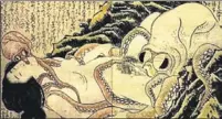  ??  ?? ‘El sueño de la esposa del pescador’, de Hokusai.