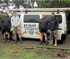  ?? ?? The R. Grant Electrical team.