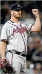  ?? DAVID ZALUBOWSKI/AP ?? “It is an honor to be named the Braves’ nominee for the Roberto Clemente Award,” says closer Will Smith, who is active in the community.