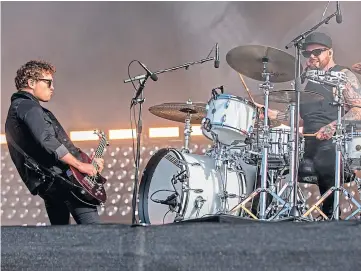  ?? ?? STROP ON: Disgruntle­d duo Royal Blood played at Radio 1’s Big Weekend in Dundee.