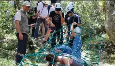  ??  ?? Une journée « Bootcamp », remple d’activités sportives et animée par l’associatio­n Aventure Raid Azalai. (Photos DR)