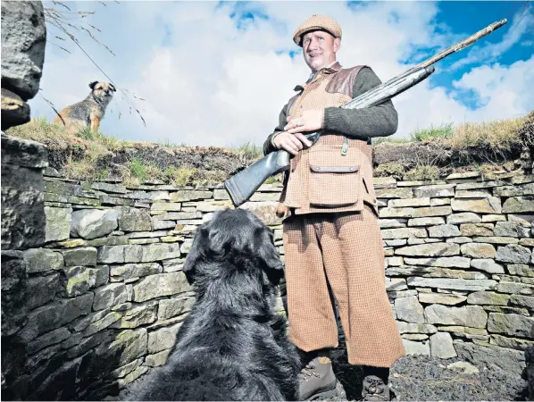  ?? ?? Head keeper Rob Mitchell, who works on an estate in County Durham, said good weather has created healthy broods of grouse ready for this year’s shoots, after difficult years caused by Covid and bad breeding conditions