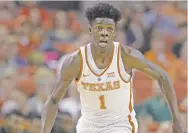  ?? MICHAEL THOMAS/ASSOCIATED PRESS FILE PHOTO ?? Texas announced Wednesday that sophomore guard Andrew Jones has leukemia and has started treatment. Jones was the Longhorns leading scorer before an injury sidelined him.