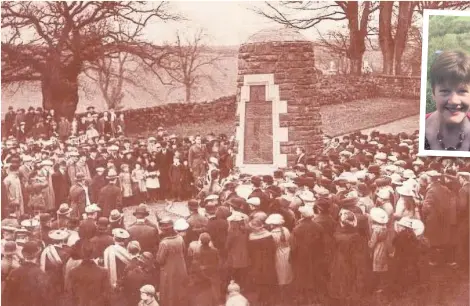  ??  ?? Insight Pupils have developed an understand­ing of the importance of war memorials such as the one in Balfron which was unveiled in January, 1922