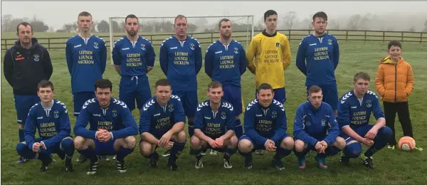  ??  ?? Wicklow Town ‘B’, who lost out to Shamrock Celtic in their Division 3 clash on Sunday.