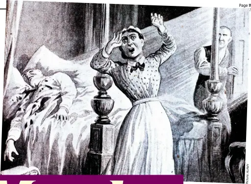  ??  ?? Horror: The maid discovers the bloody corpse of Lord William Russell in an engraving of the time