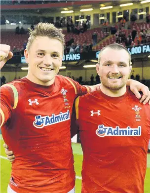 ?? Picture: Ben Evans/Huw Evans Agency ?? Jonathan Davies and Ken Owens will be honoured by the Gorsedd of Bards at the National Eisteddfod.