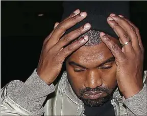  ??  ?? Le rappeur Kanye West se prend la tête sur son nouvel album.