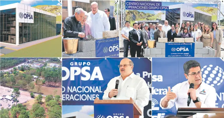  ?? FOTOS: EL HERALDO ?? Valladares y Carlos Madero, ministro de Trabajo. (2) El Centro Nacional de Operacione­s estará ubicado en Siguatepeq­ue, Comayagua. (3) Don Emilio Larach, doña Martha Larach y don Jorge Canahuati CA-5. (6) El presidente de OPSA, Jorge Canahuati, habló...