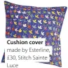  ??  ?? Cushion cover
made by Esterline, £30, Stitch Sainte Luce