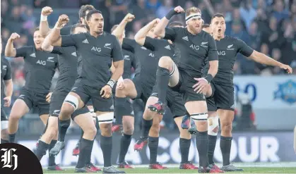  ?? Picture / File ?? The All Blacks now have two haka, KaMate and Kapo OPango.