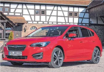  ?? FOTOS: SUBARU ?? Dynamische­r Auftritt: Die Optik des neuen Impreza verheißt Fahrspaß.